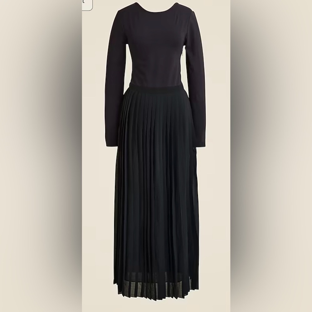 New Pleated ballet dress in stretch cotton blend - Picture 1 of 3